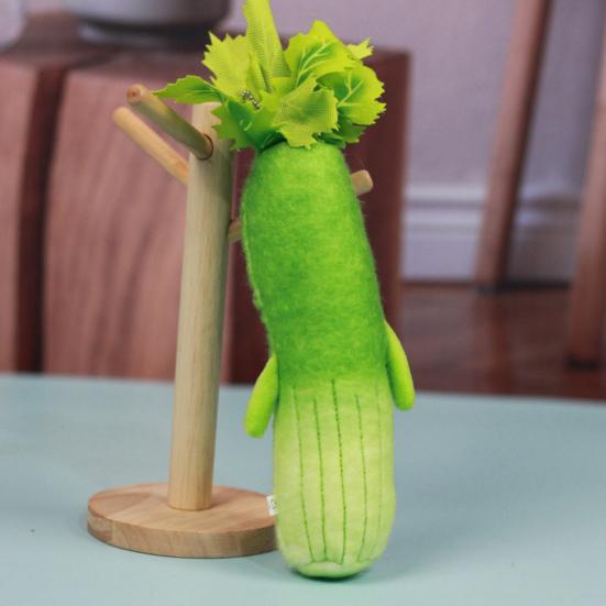 Cute Vegetable Plush Pendant Keychain Creative Cartoon Tender Celery Shape Doll Soft Plush Keyring Backpack Pendant