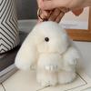 Süßer flauschiger Kaninchenfell-Pompon Hase Weicher Plüsch Taschen-Dekoration Zubehör Geschenkbeutel Anhänger