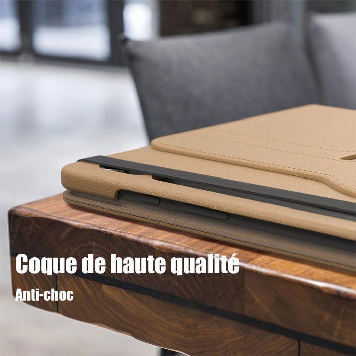 Coque + Verre Trempé pour Samsung Galaxy Tab A11 Plus / A9 Plus - Rotation 360° Synthécuir - Doré