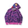 Autumn Men's and Women's Japanese Shark Head Camouflage Hoodie Cardigan