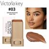 6 Farben Abdeckstift-Palette - Deckt Makel Akne Narben ab, Primer BB Cream Foundation Stick, Langanhaltendes Natürliches Finish Gesichts-Make-up für Alle Hauttypen