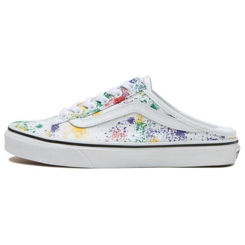 Vans Style 36 Mule unisex casual mule skate shoes durable lightweight breathable low-top white multicolor VN0A7Q5YB9H 36