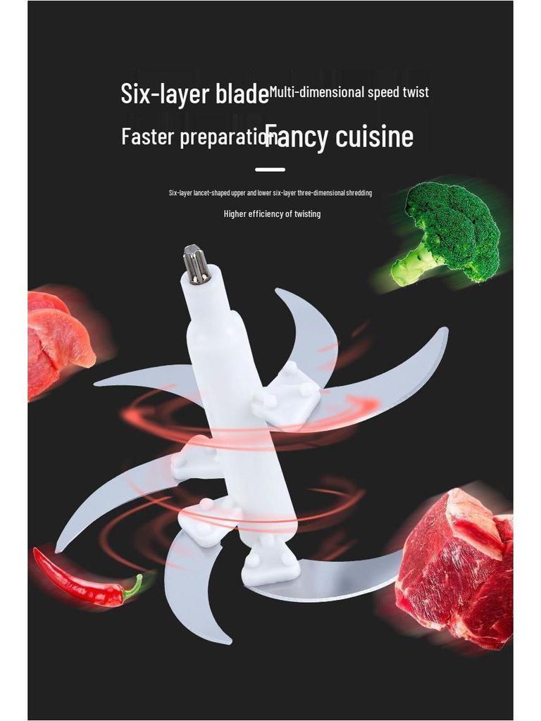 Electric Stainless Steel Multi-function Meat Grinder & Food Processor: Garlic Paste, Chili, Chopped Vegetables