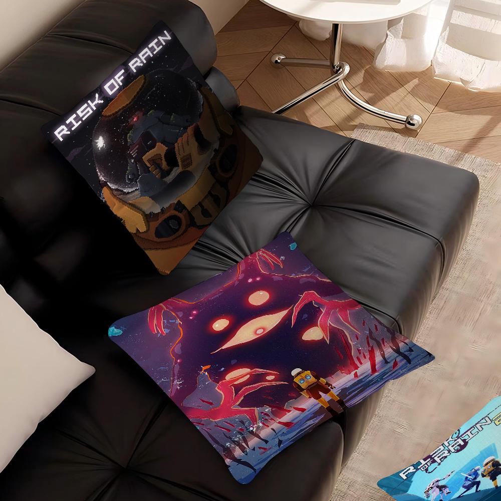 Risk Of Rain Pillowcase Toon Gift Cushion Cover Bedroom Home Sofa Chair Seat Decor Pillow Case
