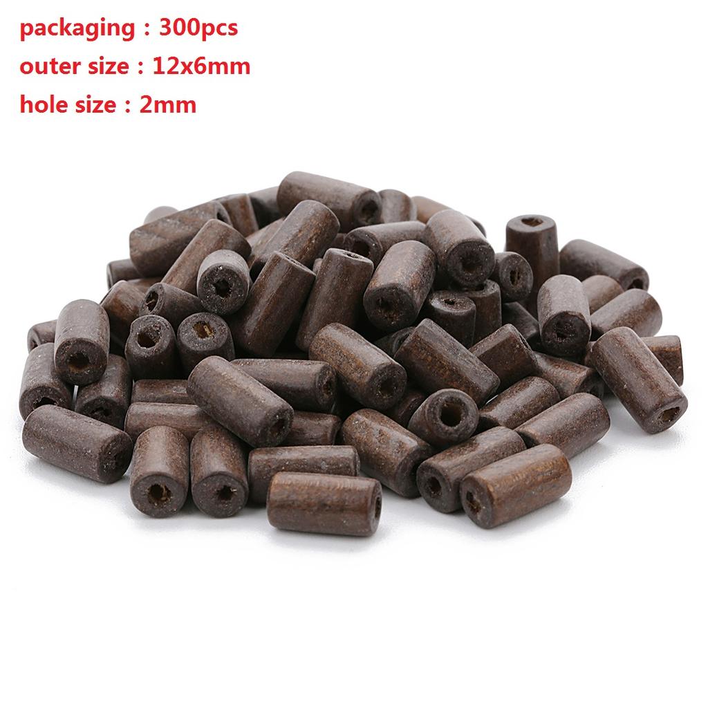 Louleur Big Hole Natural Wooden Beads For Jewelry Making Fit Necklace Bracelet Charm Stripes Loose Wood Abacus Bead