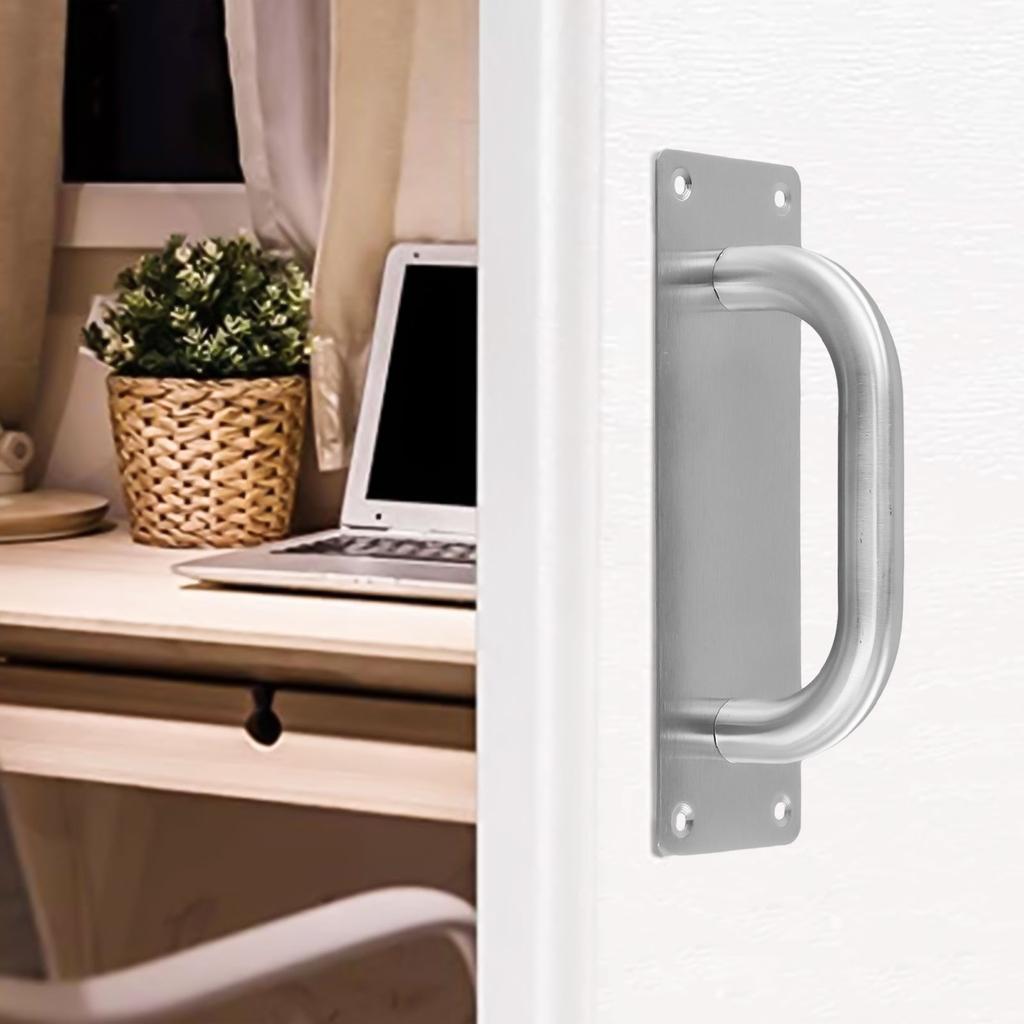 Sliding Door Handle Stainless Steel Pull Push Door Handle For Gate Toilet Door Handle Furniture Knobs Hardware Pull