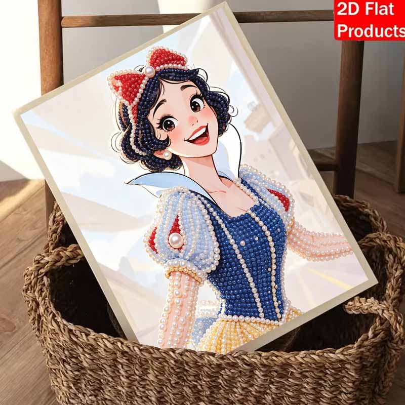 Disney Snow White pearl painting handmade diy pearl art painting simple living room hanging painting decoration