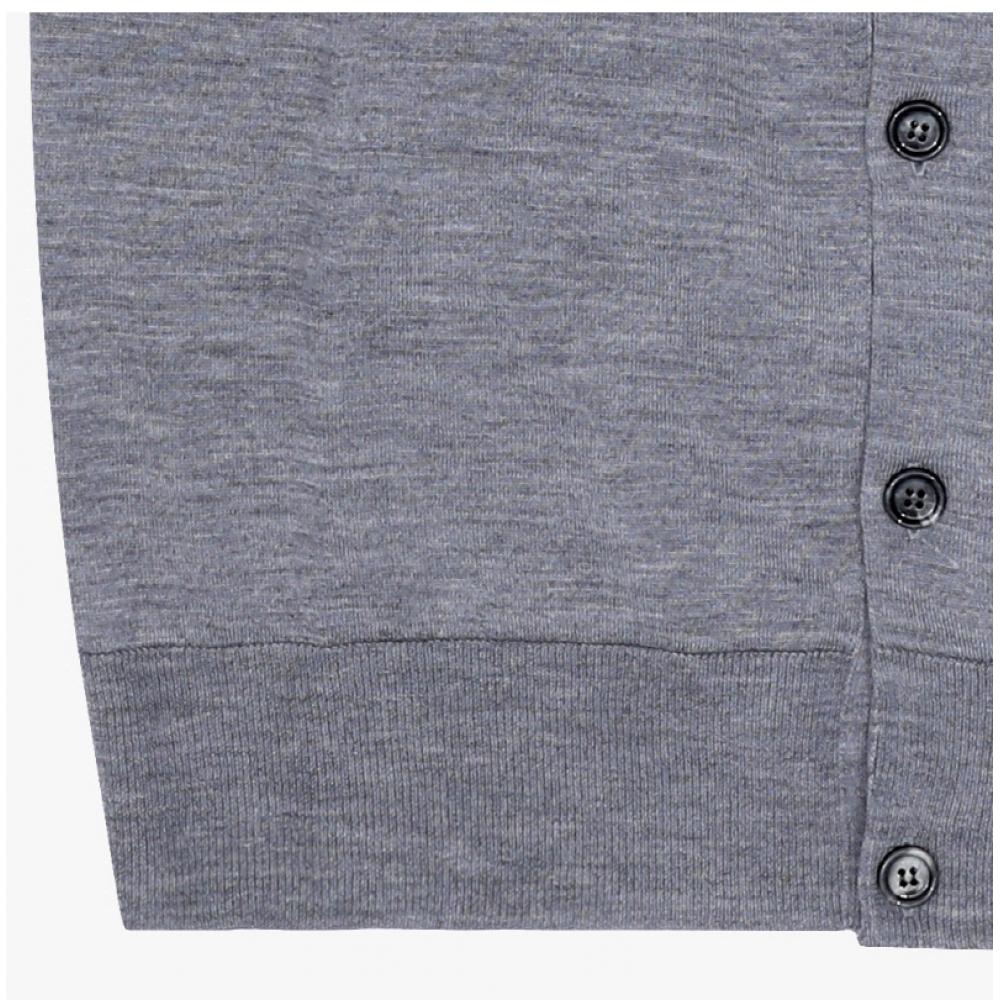 Ami Men S De Queh Small Heart Logo Polo Cardigan 0504