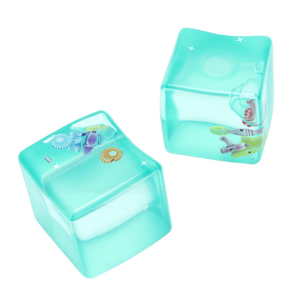 2pcs  s Stress  s with Floating Seashells Snowflakes Ocean Theme Stress Relief   for Adults