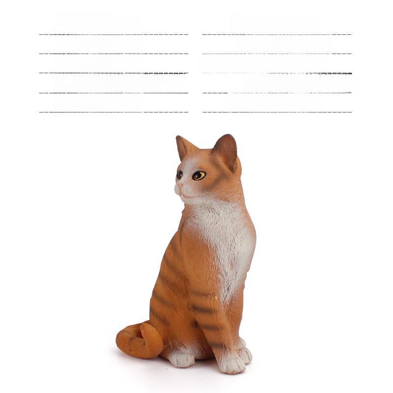 Set Jucării Pisoi Alb-Negru pentru Copii - Ornamente Model Pisică Rurală Chineză