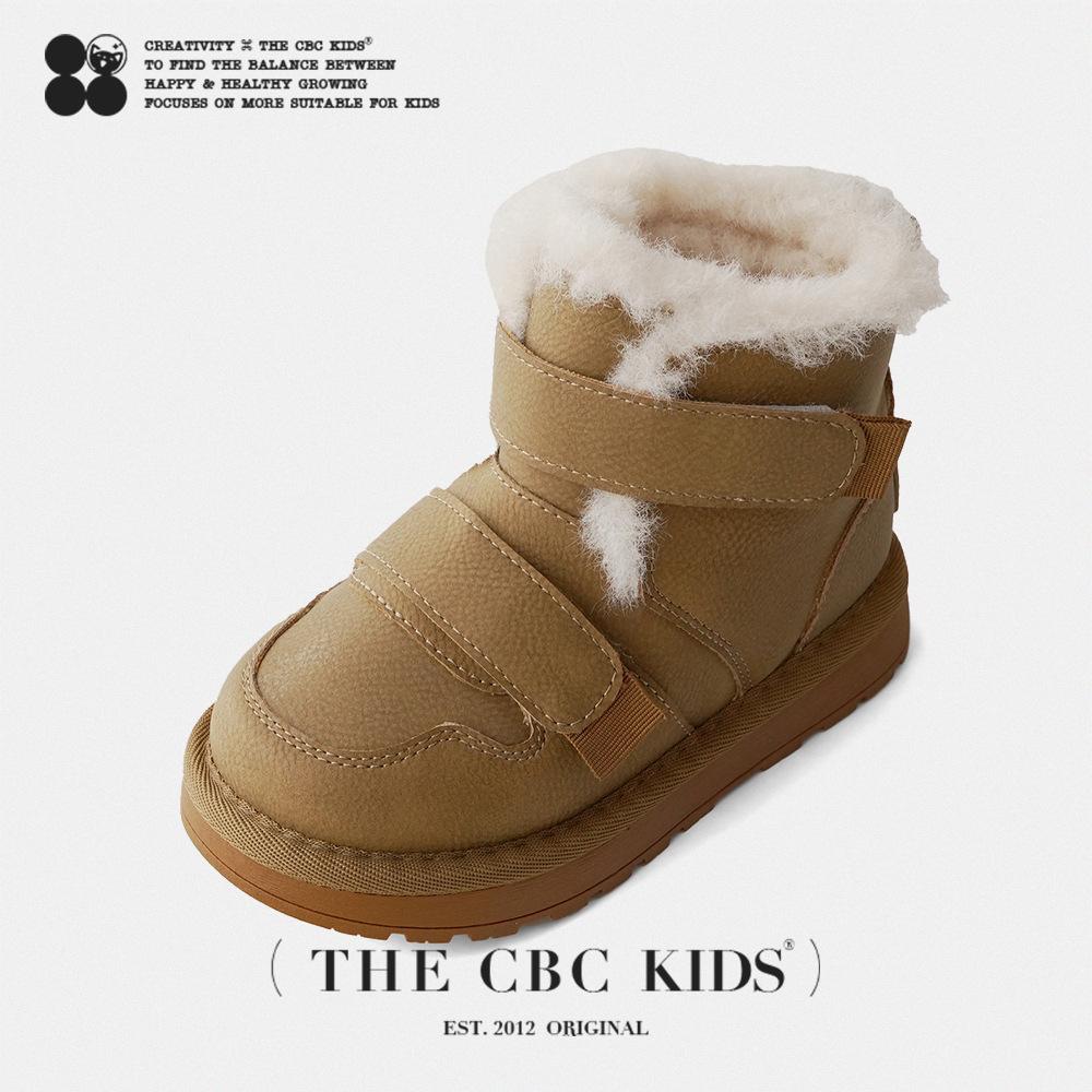 

XSHX [WorkStyle] Children s snow boots 2025 winter thickened warm boys and girls high-top fur 30