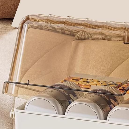 3-Tier Medicine Storage Box Medicine Organizer Lid Handle Plastic with Transparent Large Capacity Empty First Aid