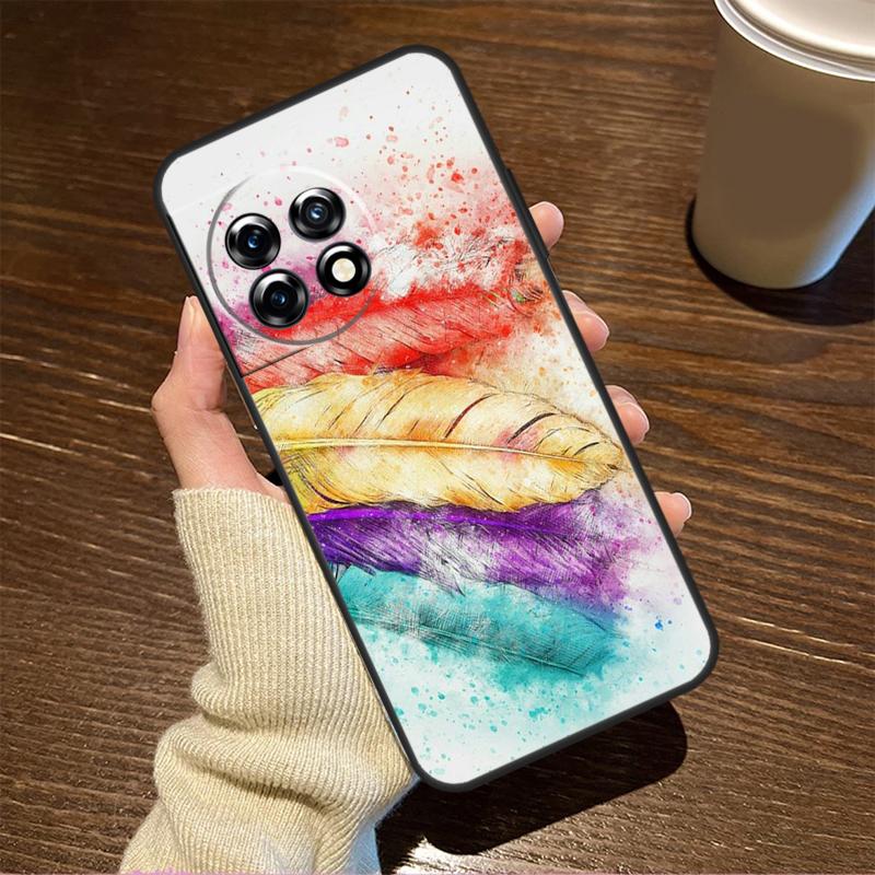 Feather For OnePlus 15R 13 12 11 9 Pro 12R 13R 10T 13T Case For OnePlus Nord 5 CE 2 3 4 Lite N20 N30
