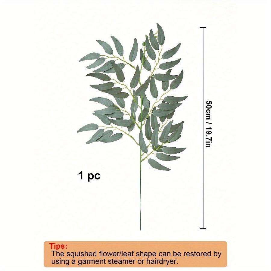 

Искусственные стебли зелени итальянского рускуса 19,7 Искусственные стебли листьев ивы Искусственная зеленая листовая ветка для свадебного букета, арки, гирлянды, настольных композиций