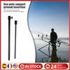 Hot Sale Fishing Bank Stick Delicate Texture Carp Fishing Bank Stick Adjustable Bankstick Bite Alarm Extension Rod Black 1-5PCS