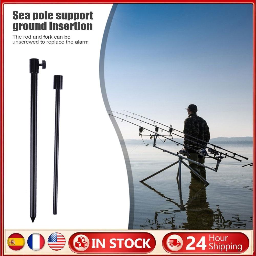Hot Sale Fishing Bank Stick Delicate Texture Carp Fishing Bank Stick Adjustable Bankstick Bite Alarm Extension Rod Black 1-5PCS