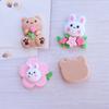 10Pcs New Mini Cute Cartoon Bear/Rabbit Series Flat back Resin Cabochons Scrapbooking DIY Jewelry Craft Decoration Accessorie