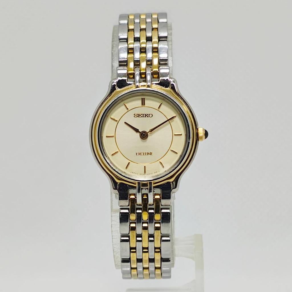 [USED] 460 Free Shipping Battery Replaced SEIKO EXILINE Watch