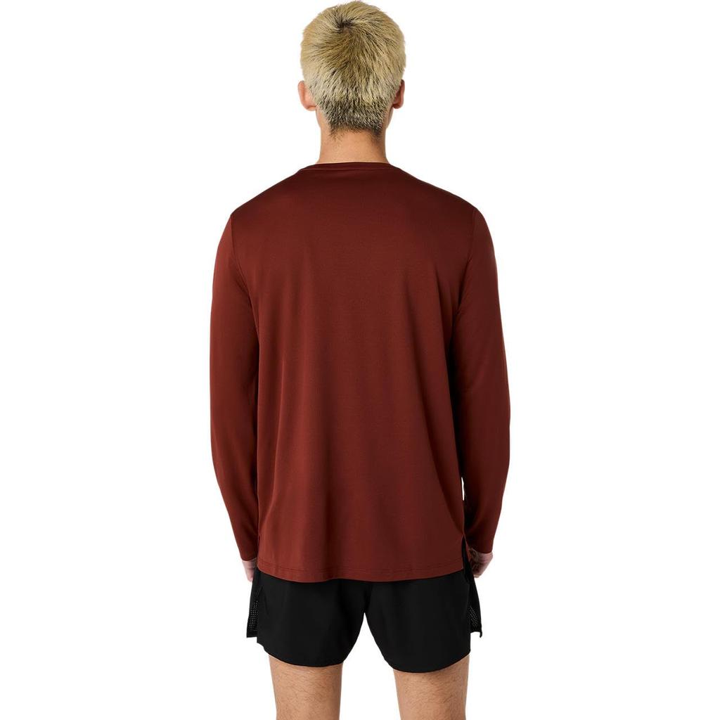 Running Wear SILVER LS TOP 2011D244 201 XL [ASICS] Men's (SINGED RED)