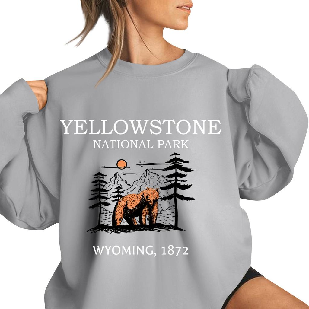 Women's Casual Fashion Valentine's Day Print Long Sleeve O-Neck Sweatshirts Pullover Top