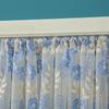 Embroidery Sheer Valance Door Decor Lace Short Curtain with Tassel Beads Embroidery Sheer Valance for Living Room New