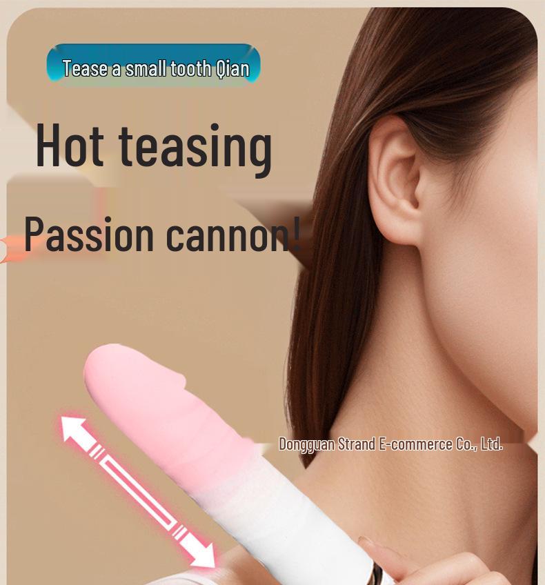Women's Fully Automatic Telescopic Vibrating Masturbator with App & Remote Control