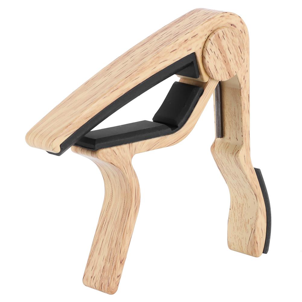 Universal Acoustic Folk Guitar Capo Tuning Clamp Clip Musical Instrument AccessoriesWood Type