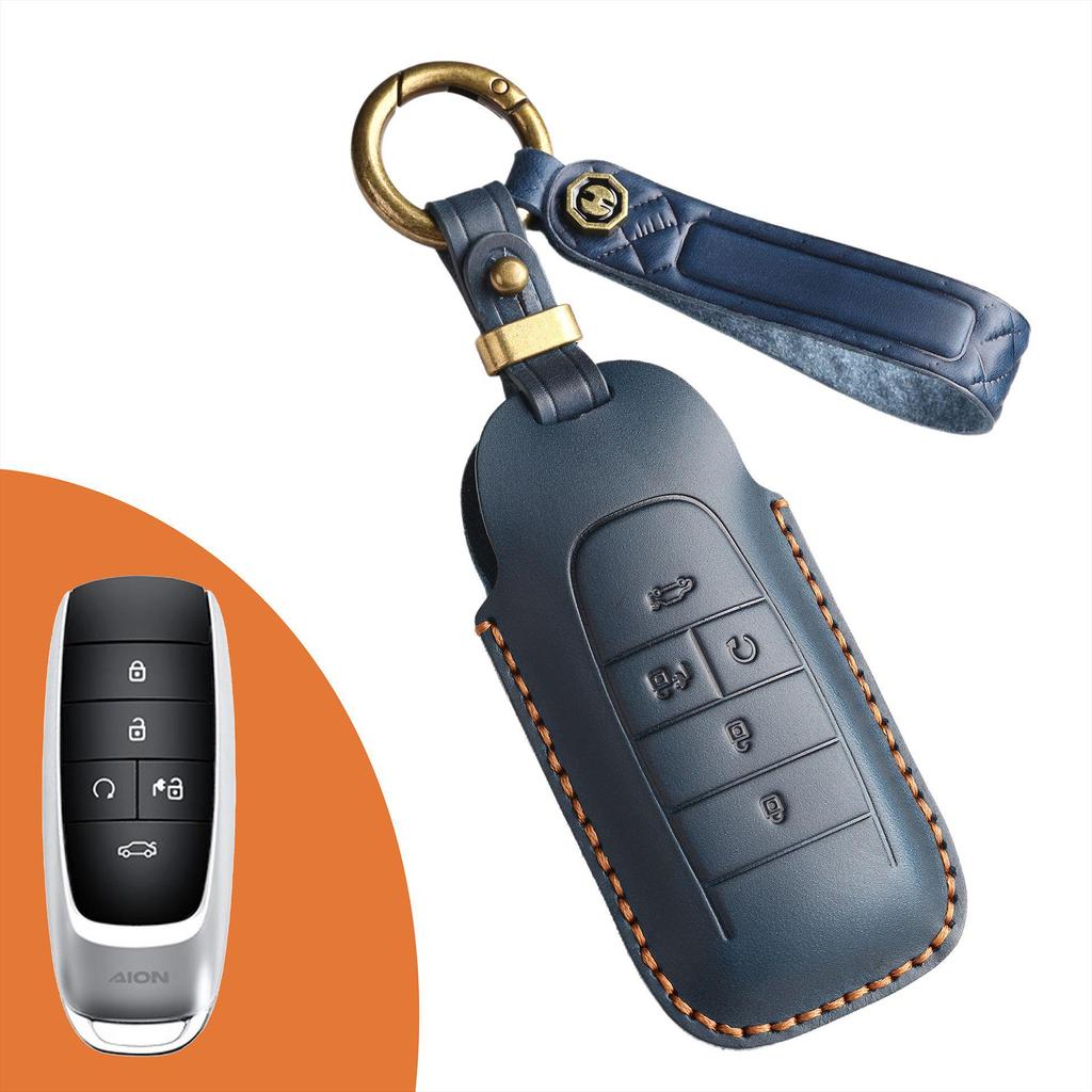 Retro Leather Key Cover for GAC Aion Y/S70/80