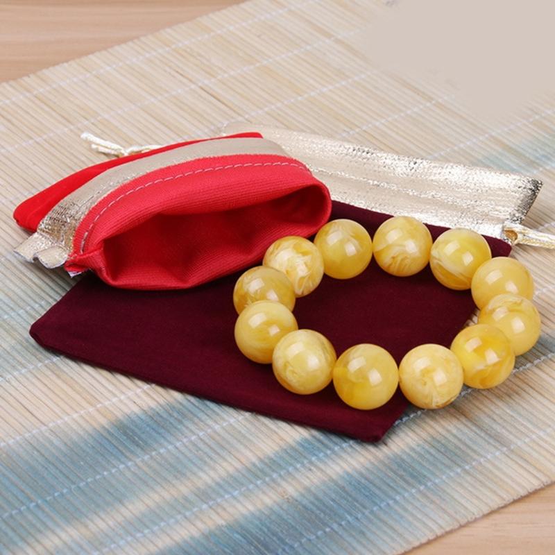Sac Organisateur à Cordon Soft Touch Velouté Parfait pour Ranger en Toute Sécurité Bijoux Électronique et Cosmétiques Partout