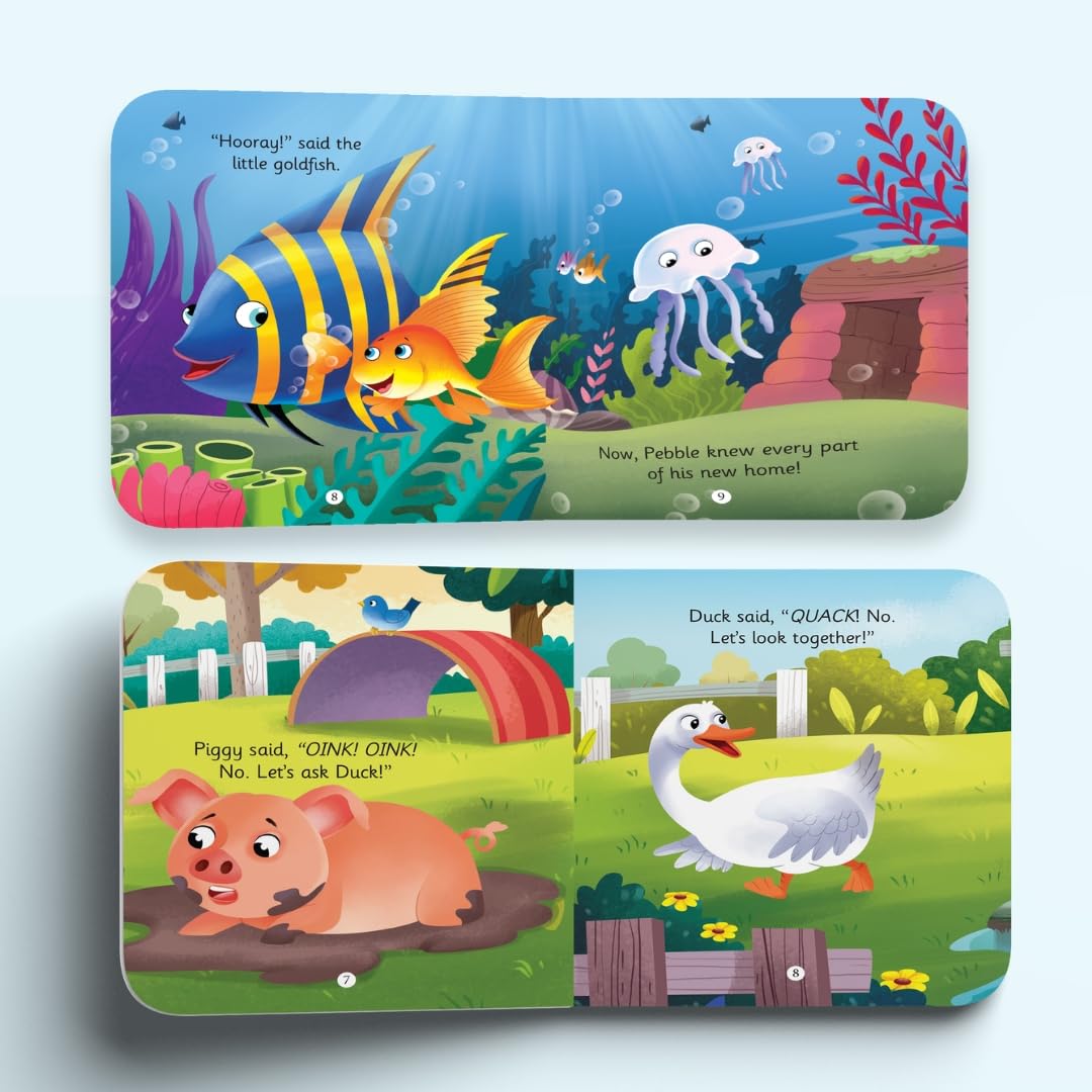 Story Books for Kids  Baby Animal Stories (Set of 4 Books) (Illustrated)  Board Book  Bedtime Stories  Age 2+ Years  Read Aloud to Infants, Toddl