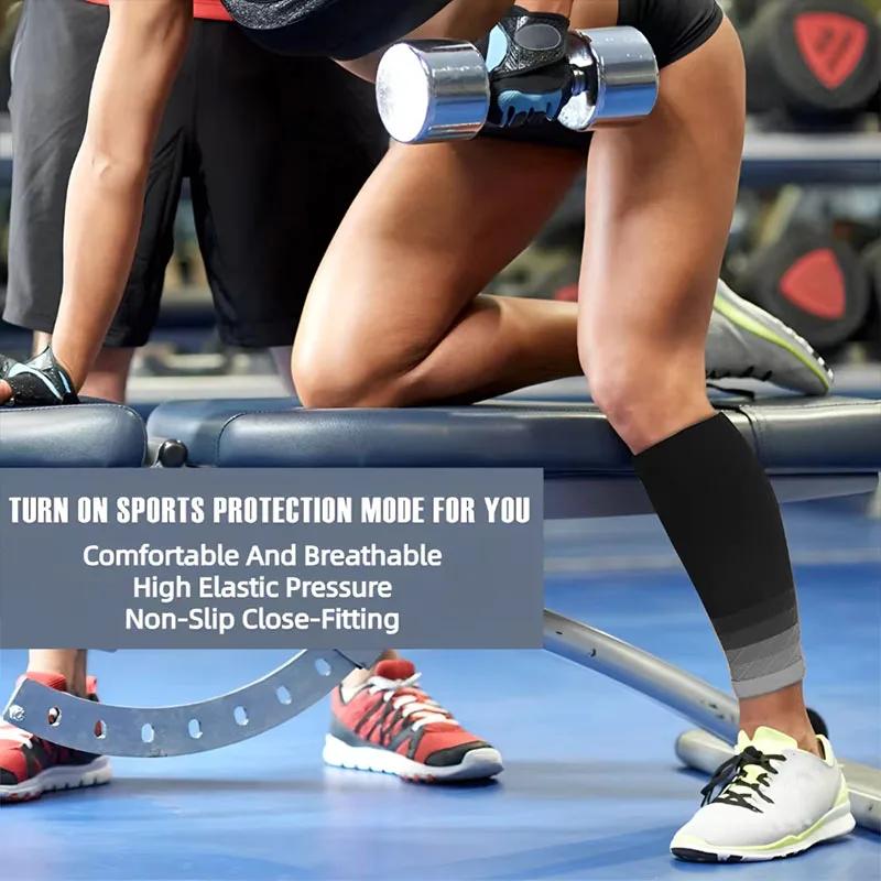 1 Paar Wadenkompressionsmanschetten 20-30 mmHg Beinsocken für Männer und Frauen Schienbeinkantensyndrom Linderung Krampfadern- und Ermüdungsunterstützung