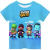 2025 Camiseta Infantil Impresa en 3D Stumble Guys Niños Niñas Camisa Harajuku Dibujos Animados Divertida Camiseta Chico Tops Miércoles Ropa Infantil