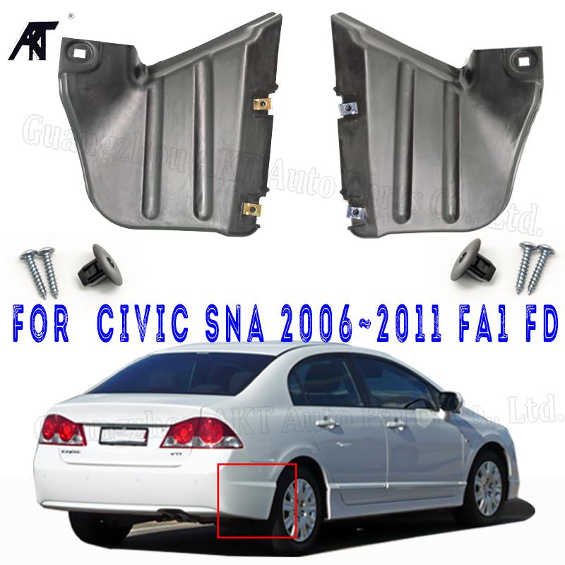 

2 шт./компл. накладки на заднее крыло для HONDA CIVIC SNA SNB 2006 ~ 2011 FA1 FD крыло заднего колеса