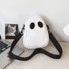 Ghost Funny Leather Shoulder Bag Lovely Fun Devil Fashion Unisex Shoulder Handbags Small Portable Messenger Handbags for Travel
