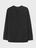 Korean-Style Men's Solid Color V-Neck Long-Sleeve Casual Pullover Shirt