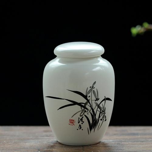 

Мини-переносная керамическая банка для чая с ароматным порошком, герметичная банка для хранения черного чая пуэр, зеленого чая 100ml