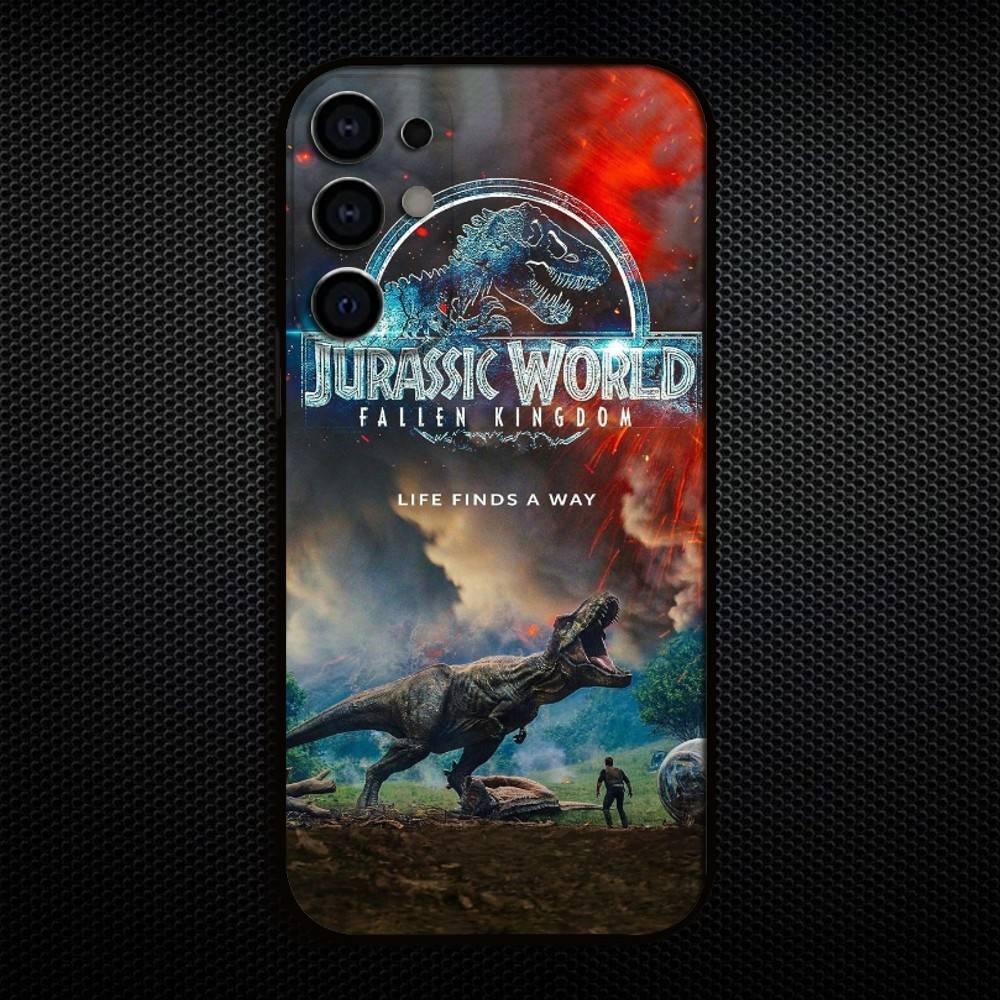 J-Jurassic Park Dinosaur World  Phone Case For Samsung S25,S24,S23,S22,S21,S20,Plus,Fe,Lite,Others Black Cover