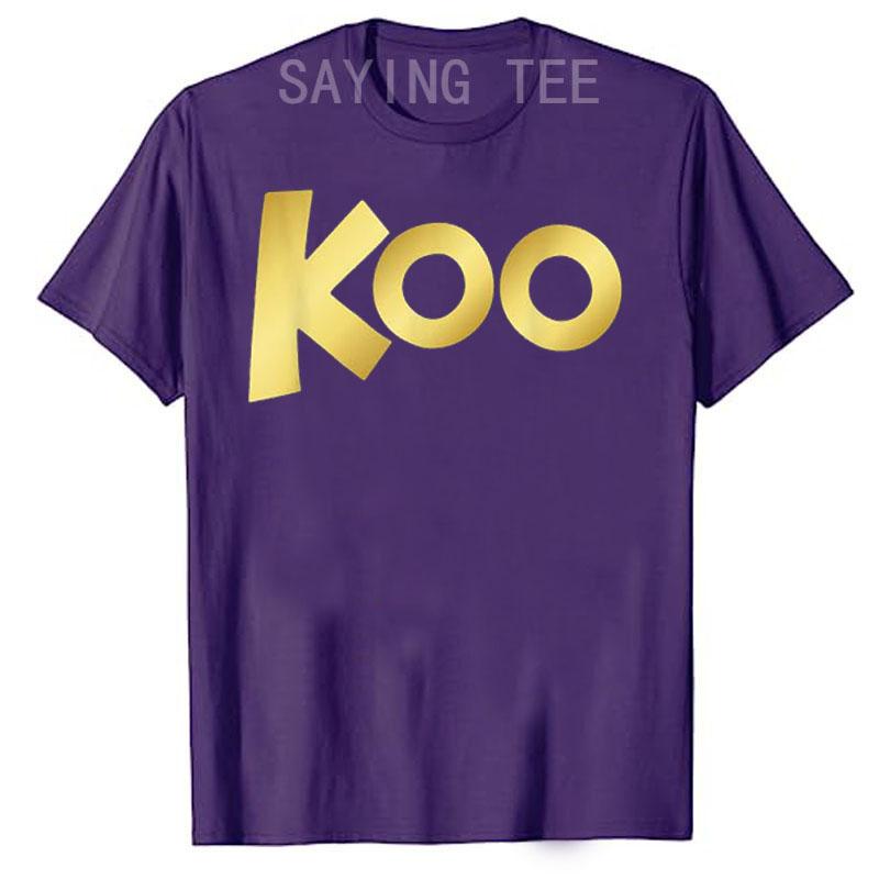The Roo Kanga | Koo Koo Kangaroo T-Shirt Letters Printed Graphic Tee Tops Music Lover Graphic Outfits Short Sleeve Blouses Gifts
