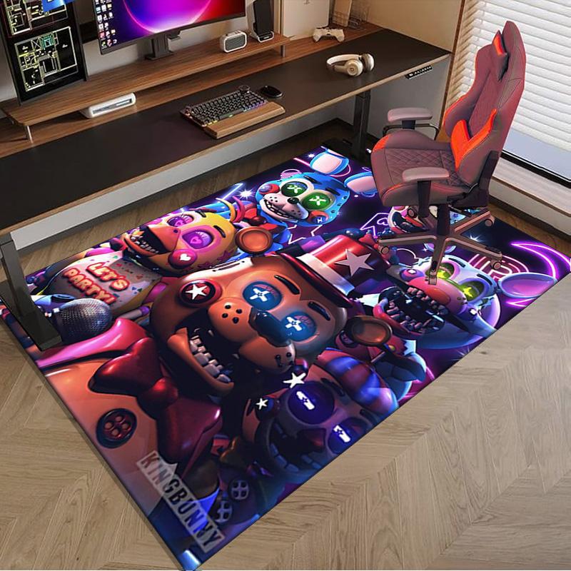 Fnaf Character Collage Carpet, Chair Rug,Rug for Office Bedroom living rooms, Doormat decor Fan Gift Christmas Gift
