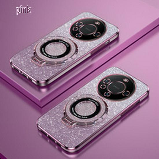 iPhone 16 Pro Carbon Fiber Case with Magnetic Double Ring Stand