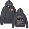 Rapper Luar La L Musikalbum L3TRA Sweatshirt Herren Damen Harajuku Hip Hop Mode Kapuzenpullover Vintage Lässig Übergroßes Pullover Kapuzen-