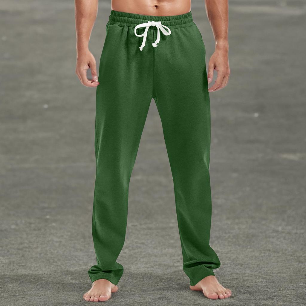 Men's Fashion Printed Straight Casual Jogging Pants With Pockets