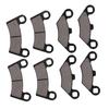 8Pcs Front & Rear Brake Pads Replacement for Polaris RZR 800 2008