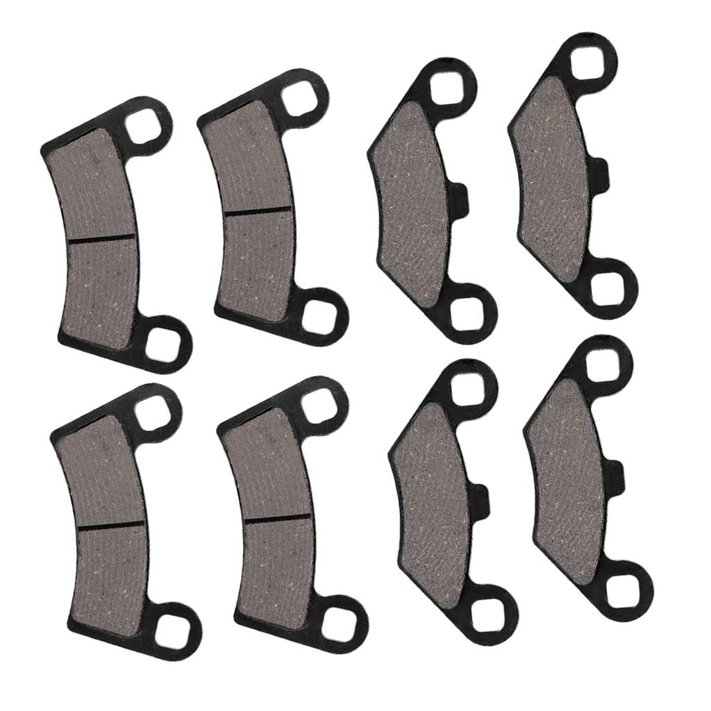 8Pcs Front & Rear Brake Pads Replacement for Polaris RZR 800 2008
