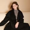 Sancai 2025 Winter Lapel Double-faced Wool Long Coat