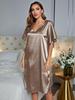 Cross-border Pajamas Women's Summer High-end Ice Silk Sexy Loungewear Short-sleeved Pajamas Women