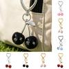 Keychain Pendant Cherry with Hearts Polished Surface Pendant Key Holder Buckle Alloy Backpack