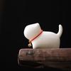 Mutton-Fat Jade Porcelain White Kitten Tea Pet