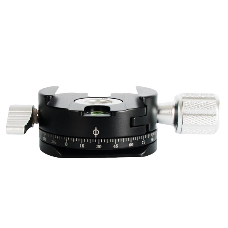 1 Set 360° Rotate Panoramic Shooting Clamp For Arca Swiss Camera Tripod Quick Release Clamp Holder Tripod Mount Plate Adapter