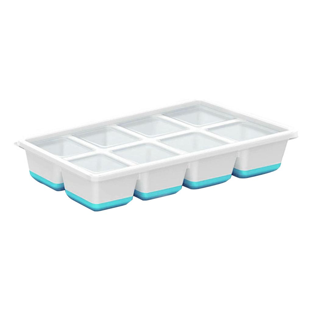 Ice Cube Mold Silicone Square Ice Cube Tray With Lid Easy To Remove And Stackable Suitable For Chilled Cocktail Whiskey Coffee